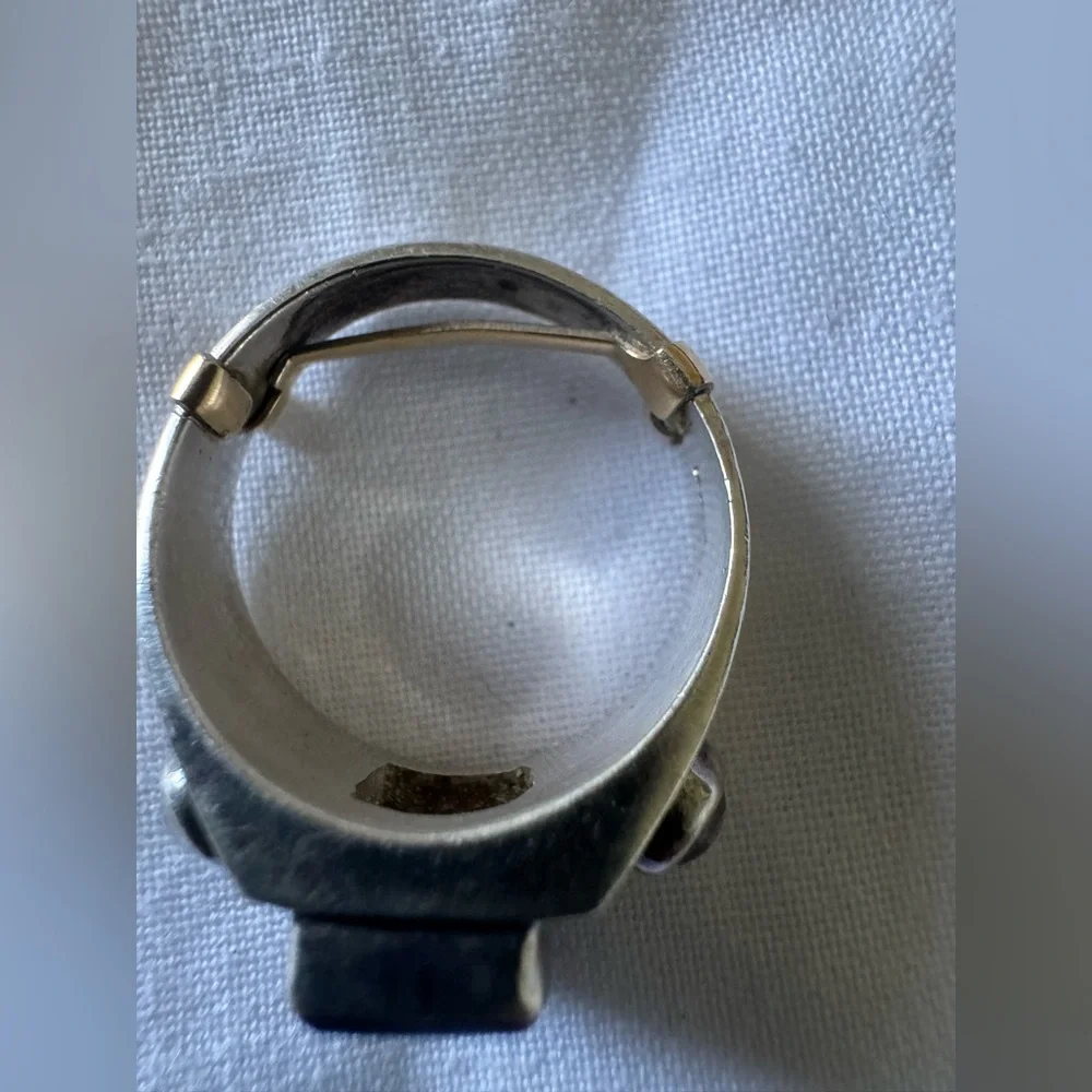 Silver Ring with Blue Stone - Picture 9 of 9